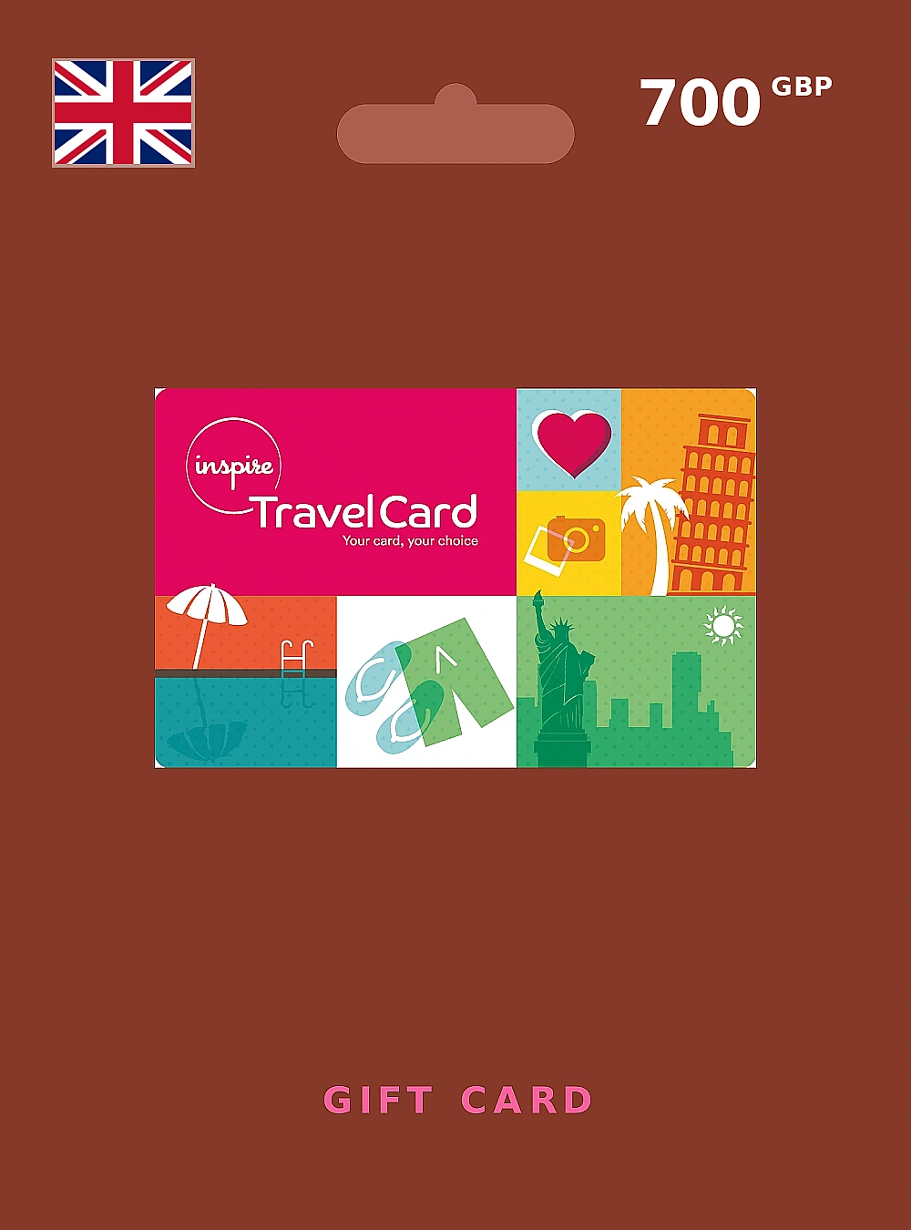 Travelcard by Inspire Gift Card 700 GBP UNITED KINGDOM