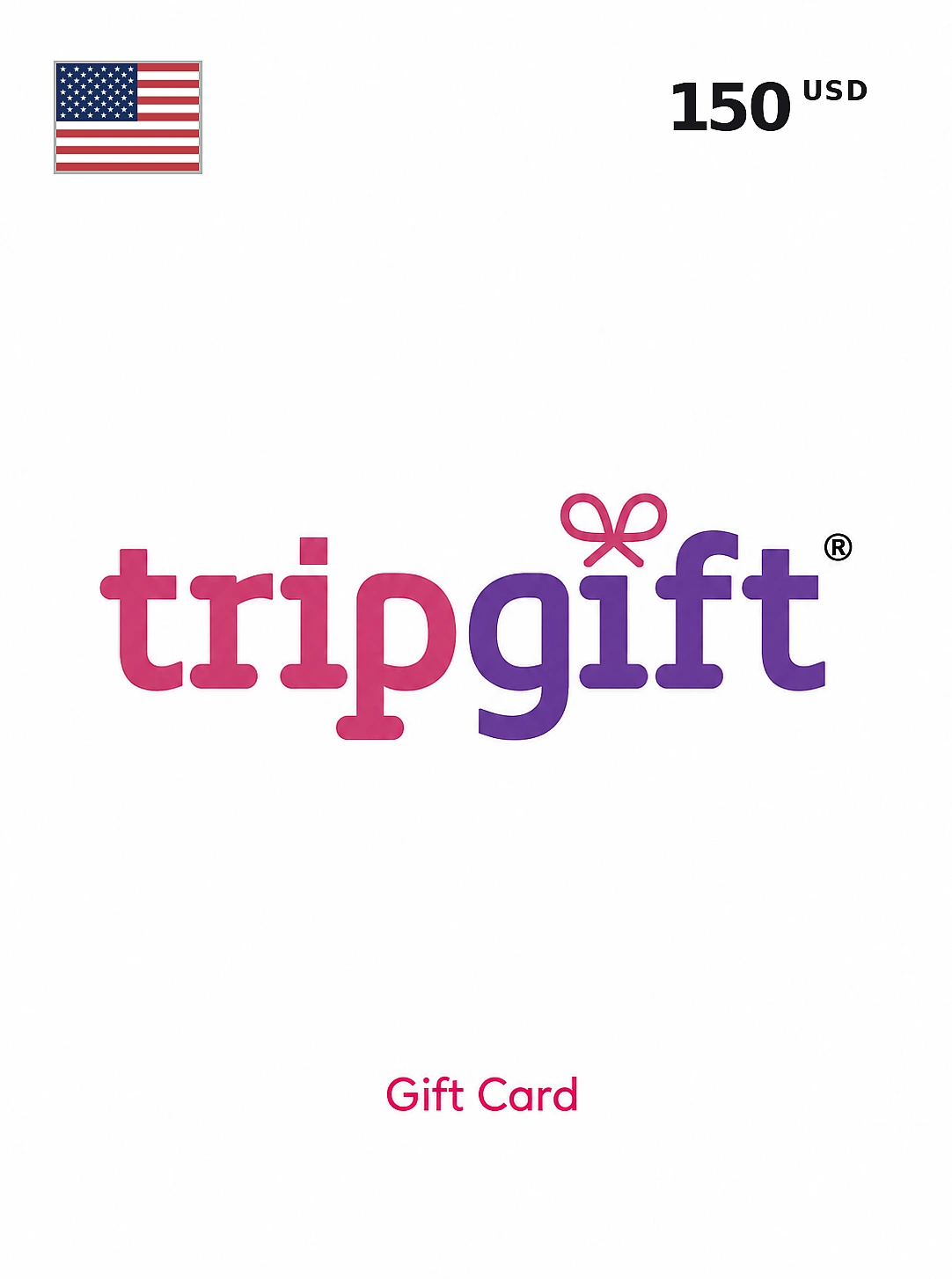 TripGift Gift Card 150 USD UNITED STATES