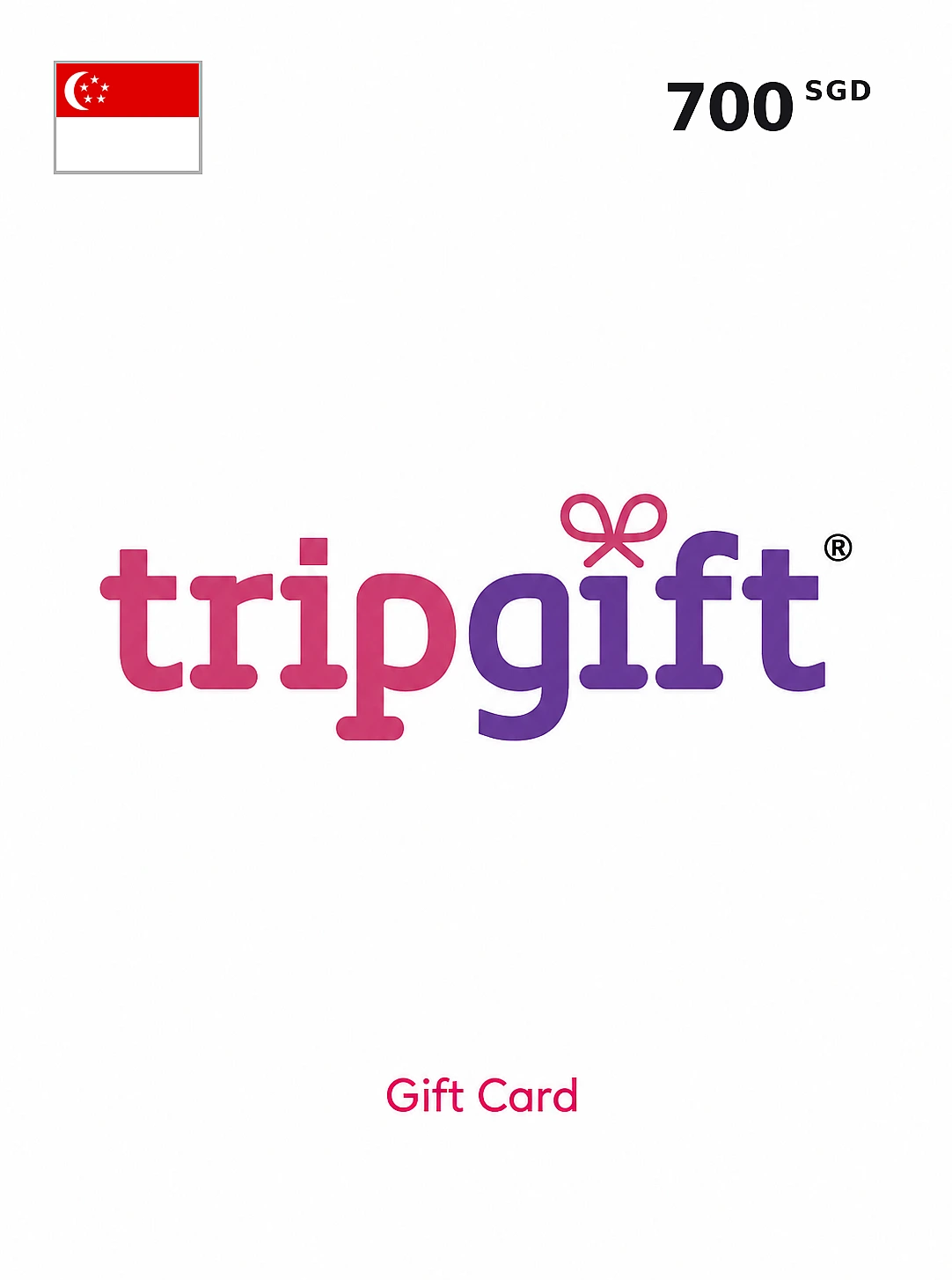 TripGift Gift Card 700 SGD SINGAPORE