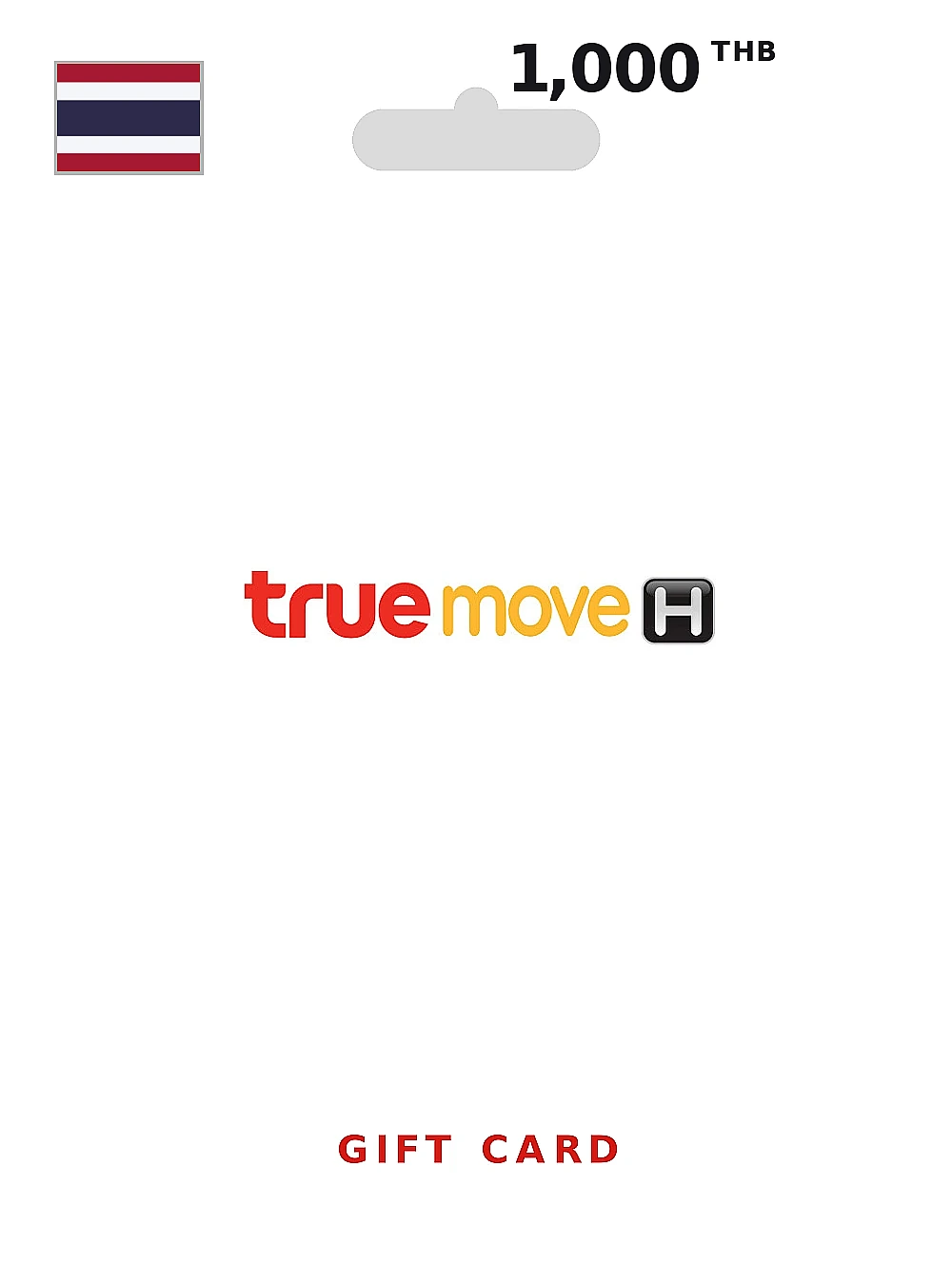 TrueMove H Mobile TopUp Gift Card 1000 THB THAILAND