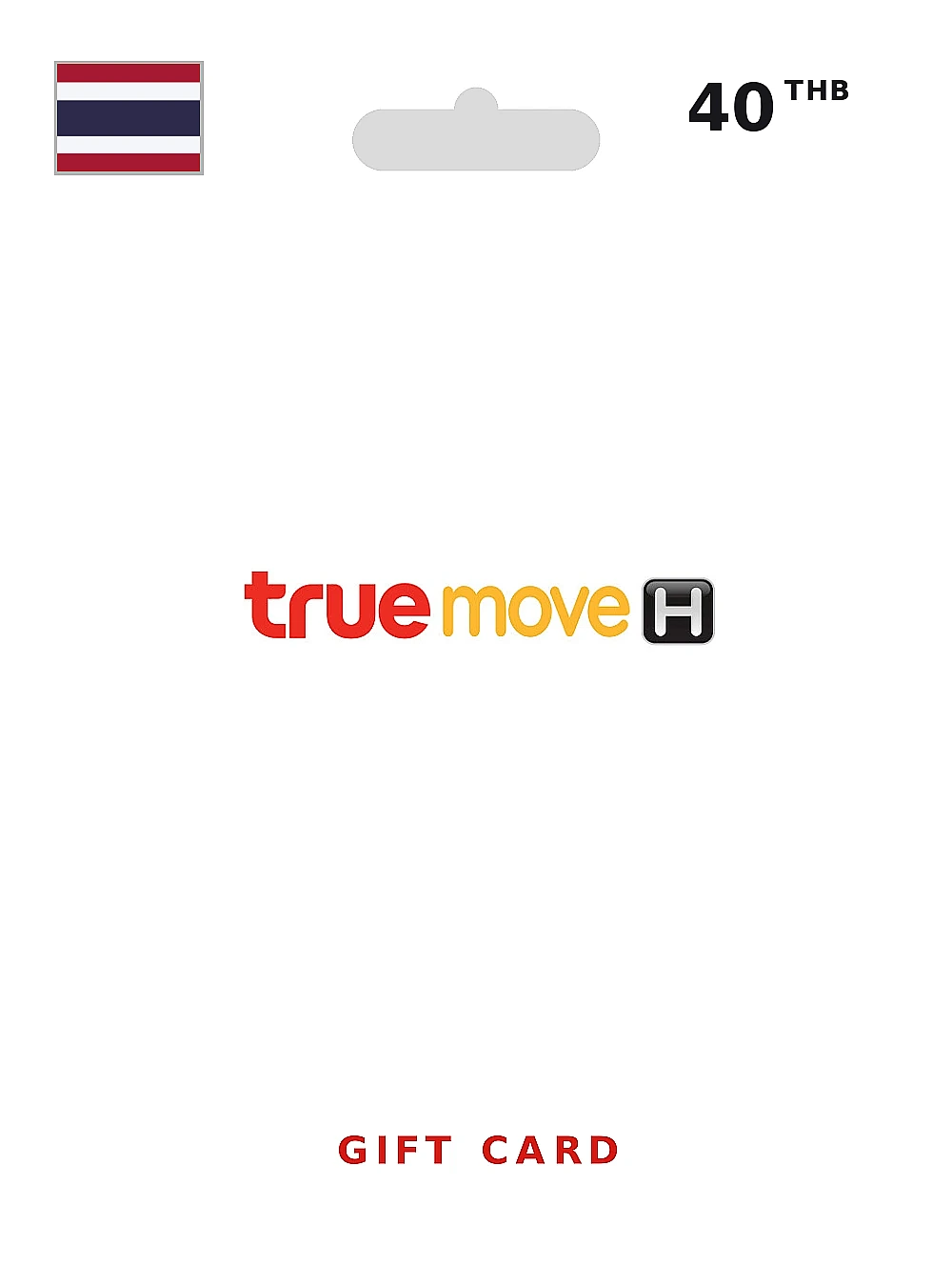 TrueMove H Mobile TopUp Gift Card 40 THB THAILAND