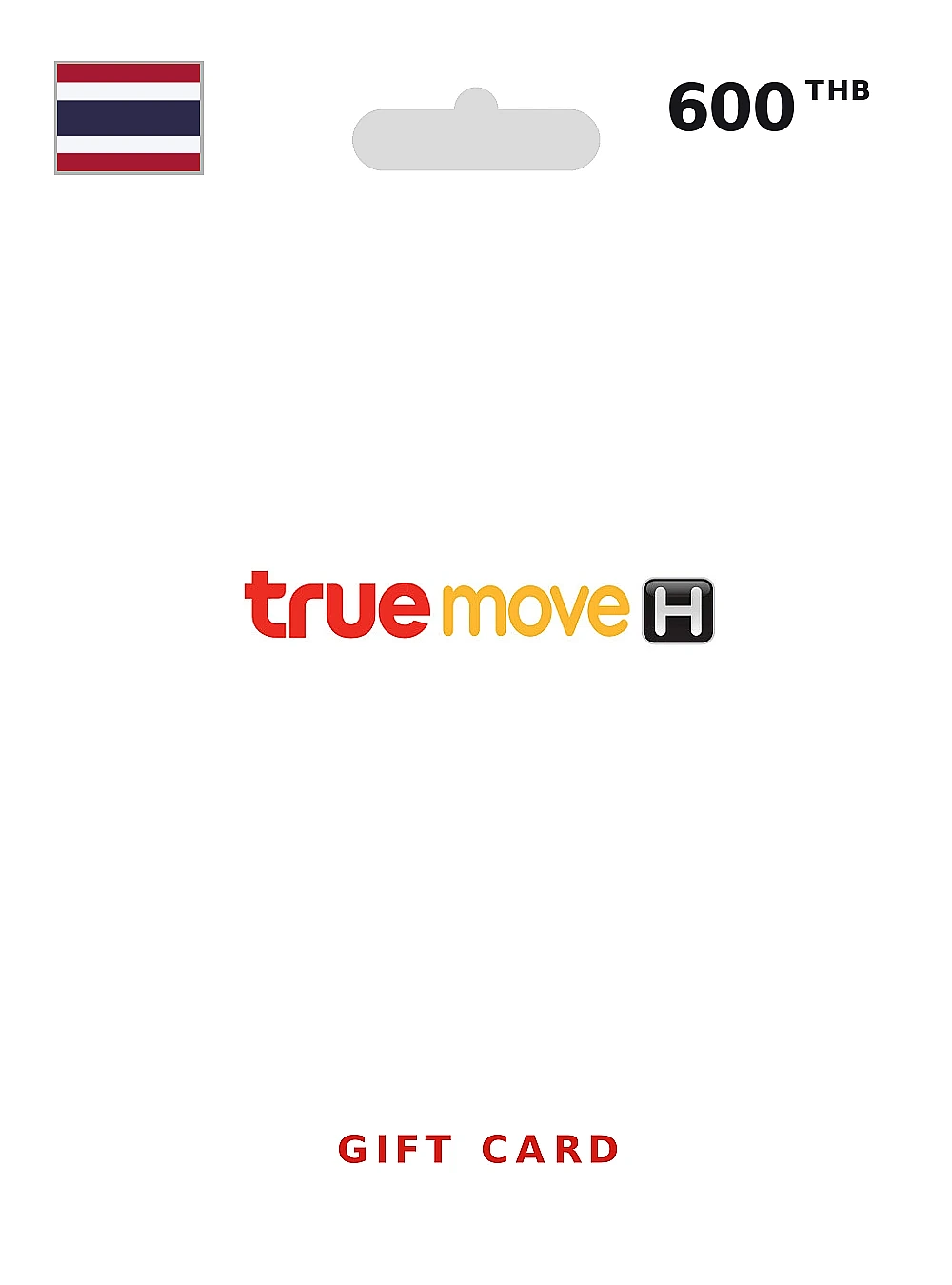 TrueMove H Mobile TopUp Gift Card 600 THB THAILAND