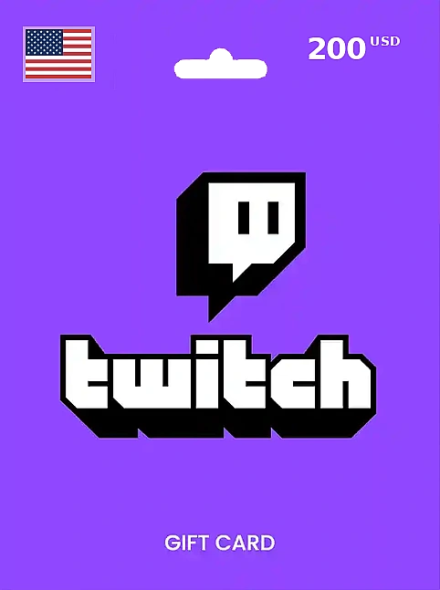 Twitch Gift Card  $200 USD UNITED STATES
