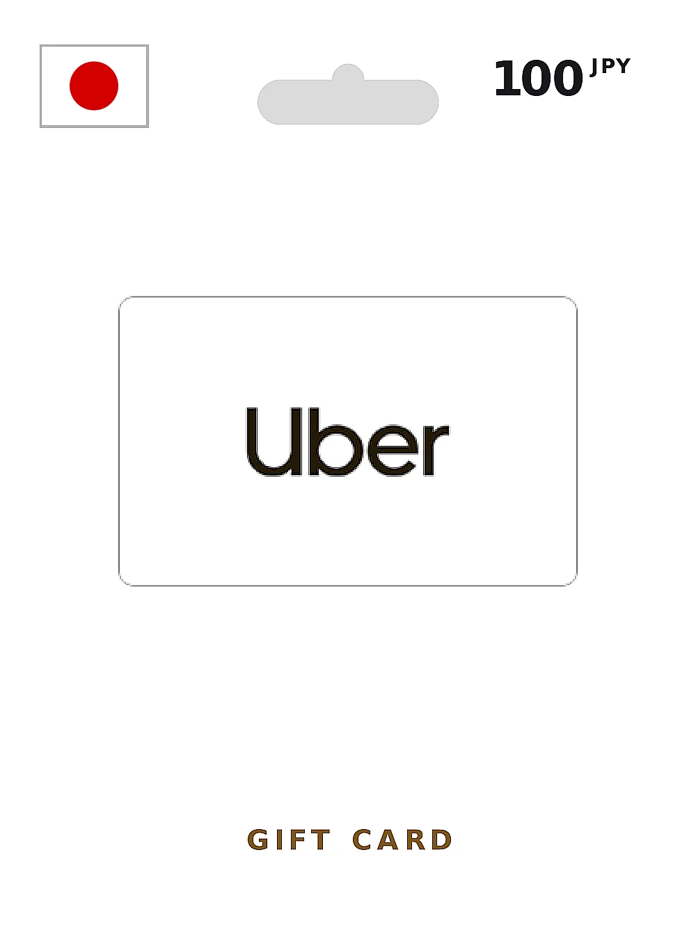 Uber Gift Card 100 JPY JAPAN