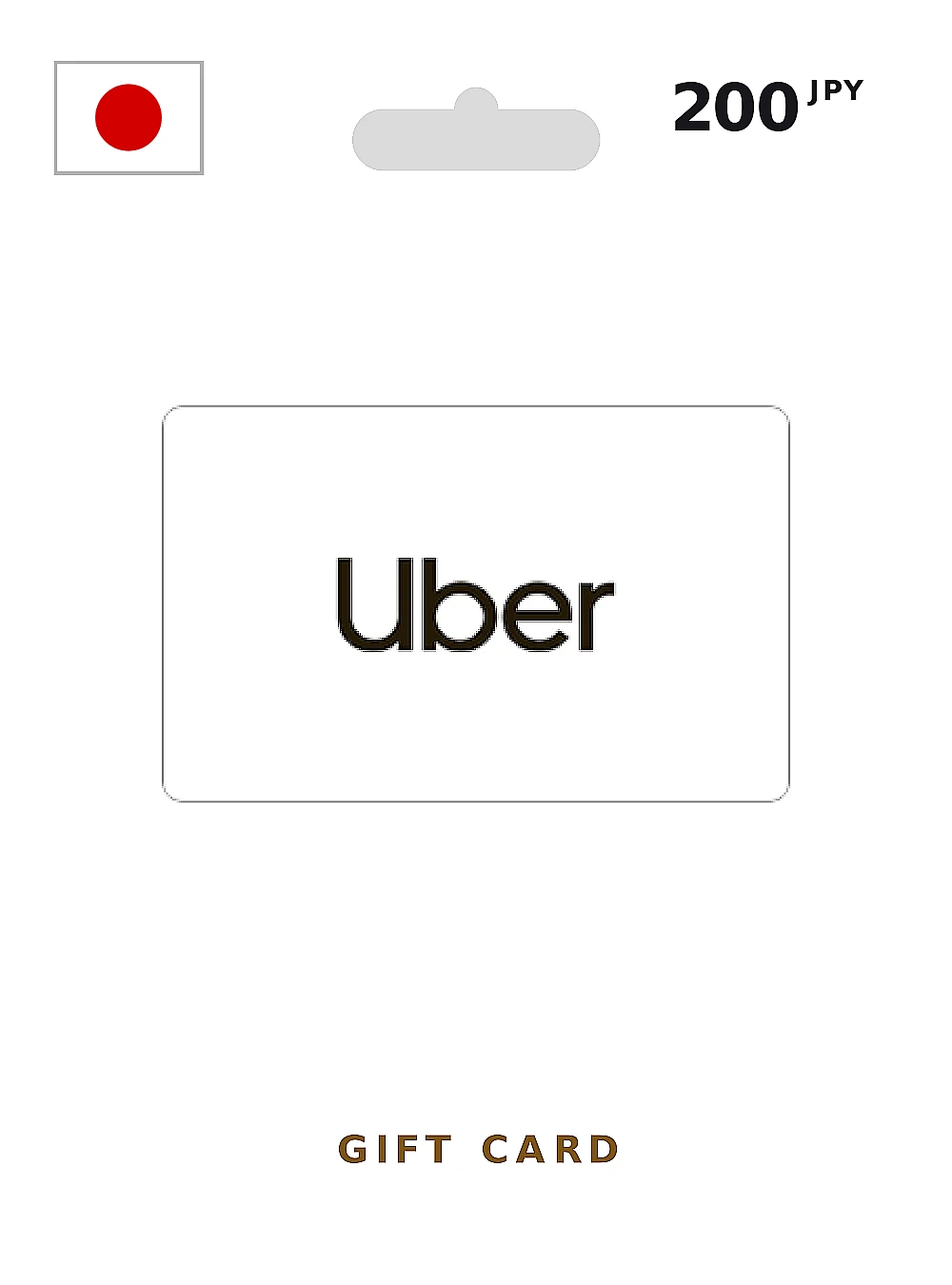 Uber Gift Card 200 JPY JAPAN