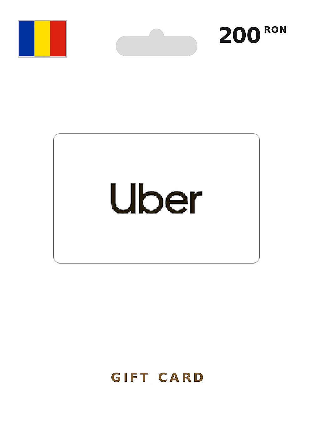 Uber & Uber Eats Voucher Gift Card 200 RON ROMANIA