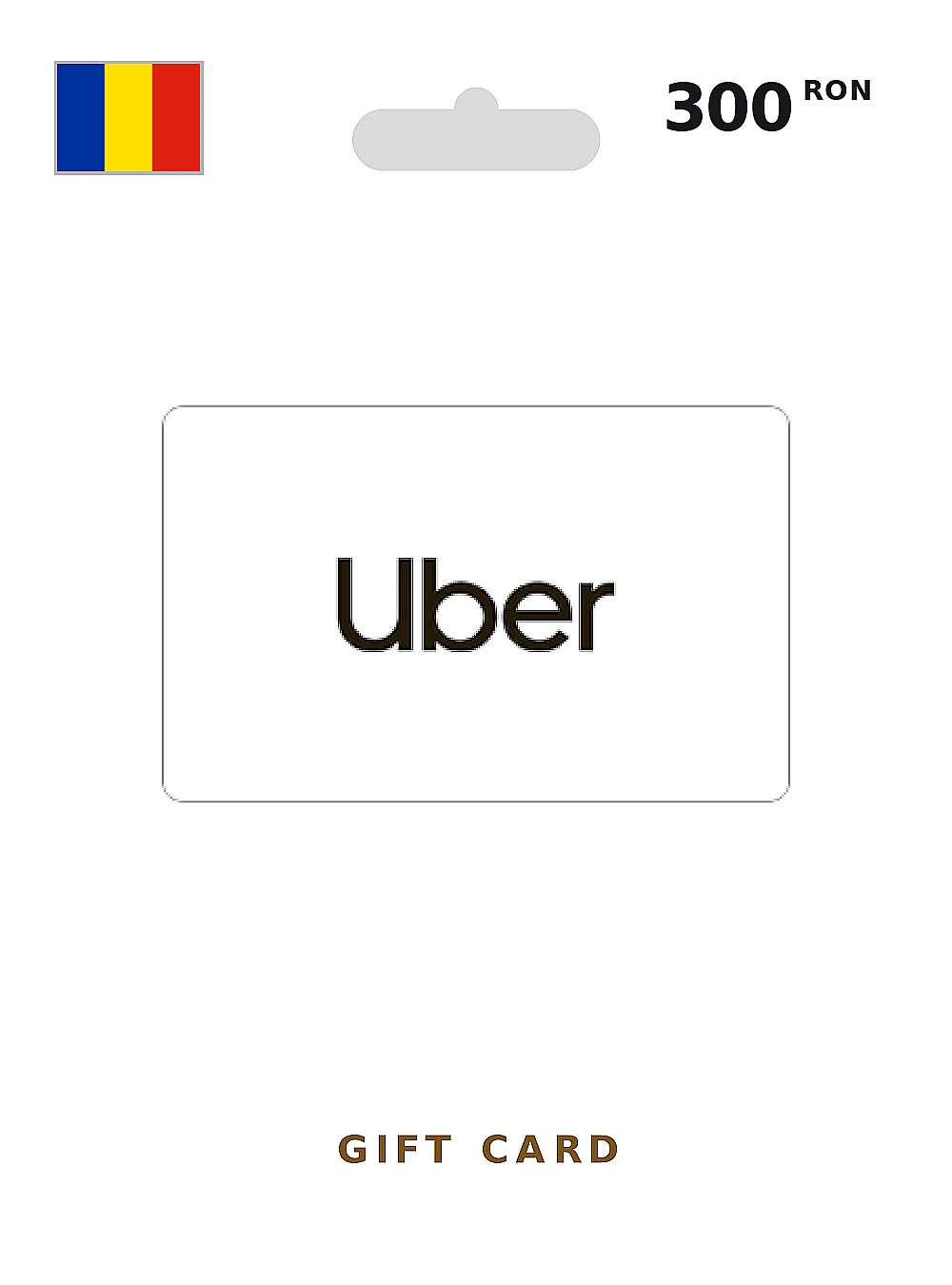 Uber & Uber Eats Voucher Gift Card 300 RON ROMANIA