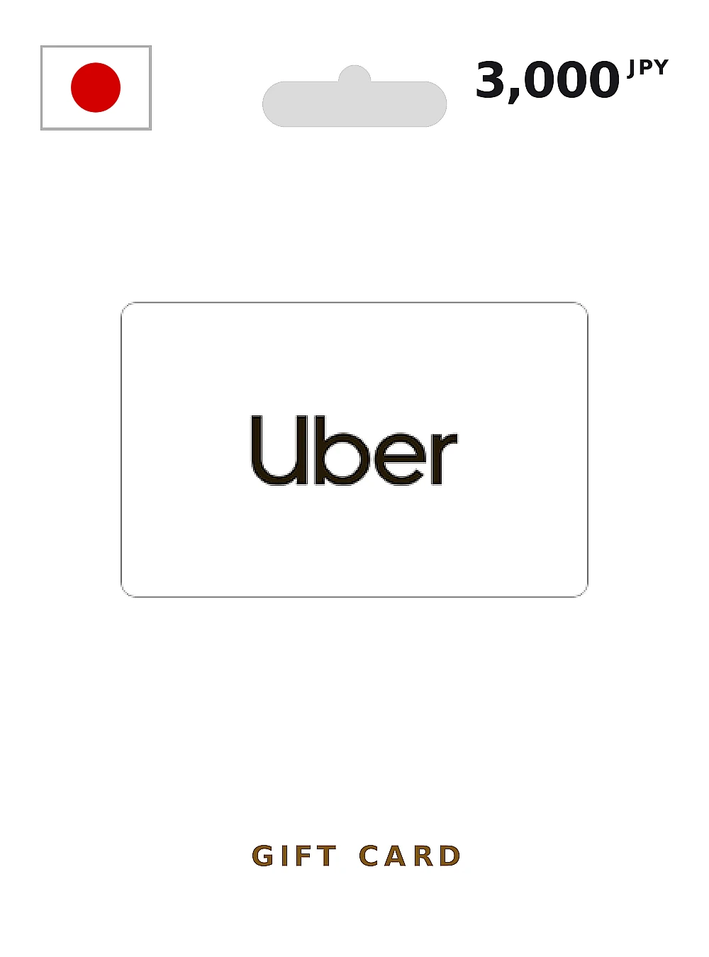 Uber Gift Card 3000 JPY JAPAN
