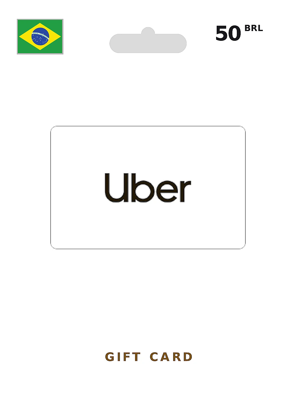 Uber & Uber Eats Voucher Gift Card 50 BRL BRAZIL