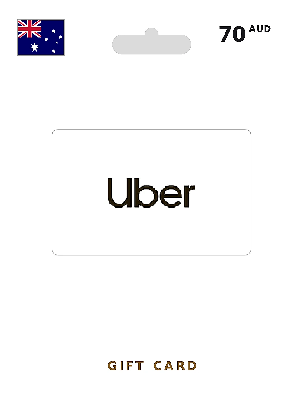 Uber Gift Card 70 AUD AUSTRALIA