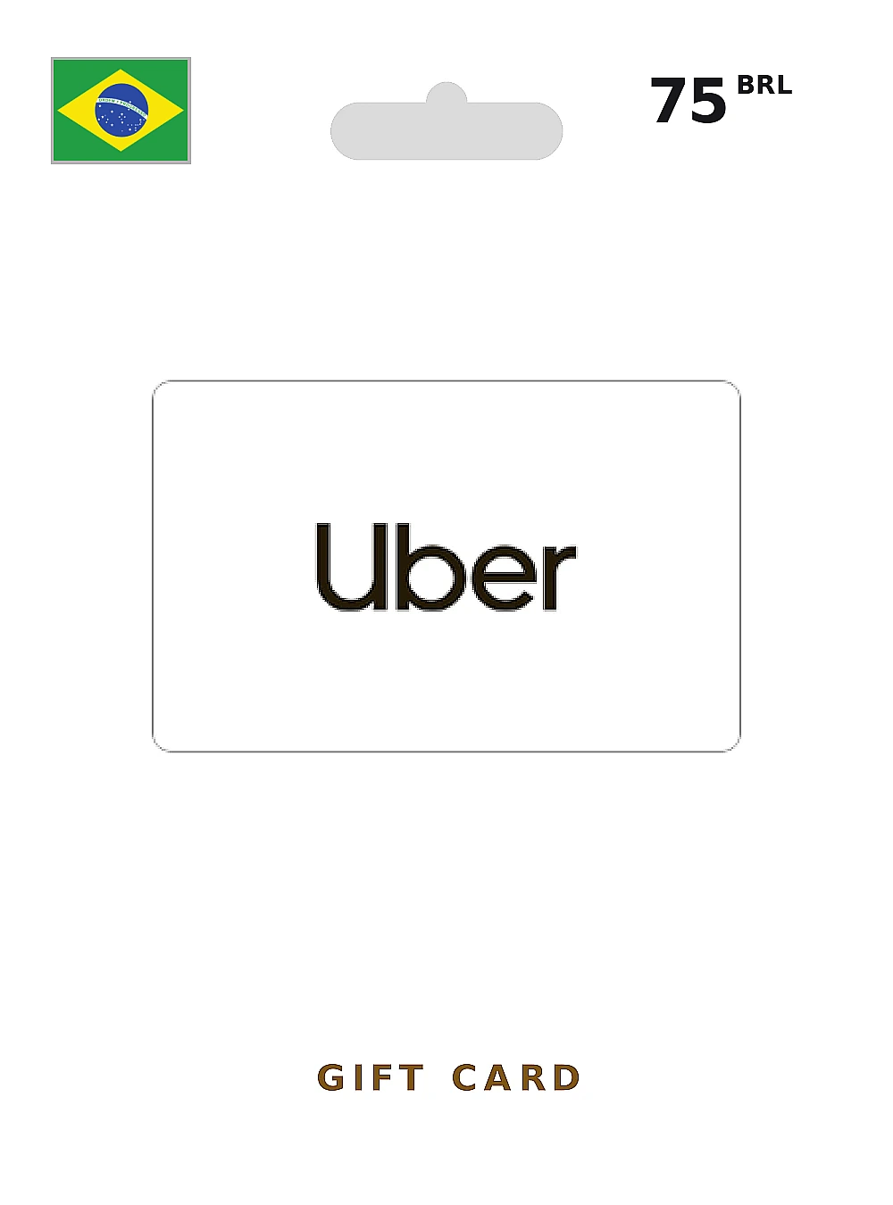 Uber & Uber Eats Voucher Gift Card 75 BRL BRAZIL