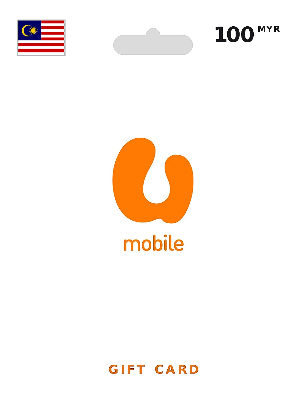 UMobile Gift Card 100 MYR MALAYSIA
