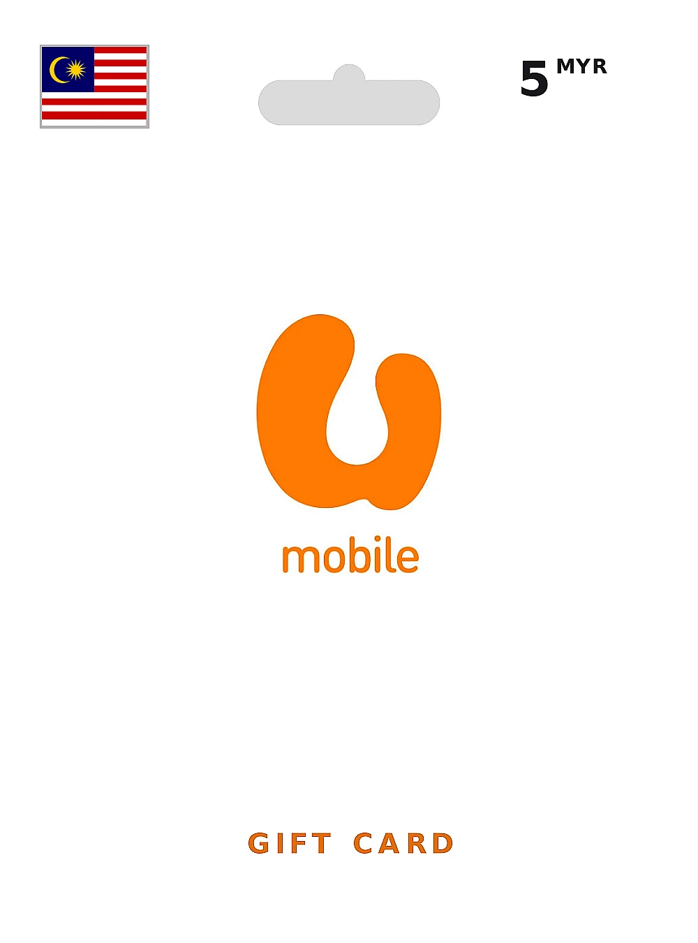 UMobile Gift Card 5 MYR MALAYSIA