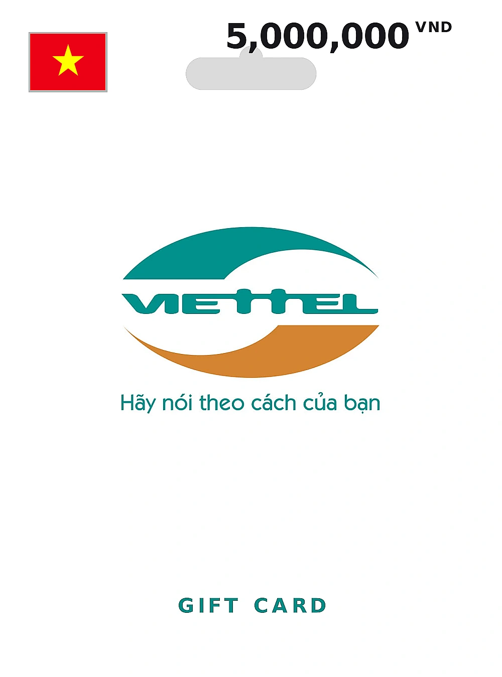 Viettel Gift Card 5000000 VND VIETNAM