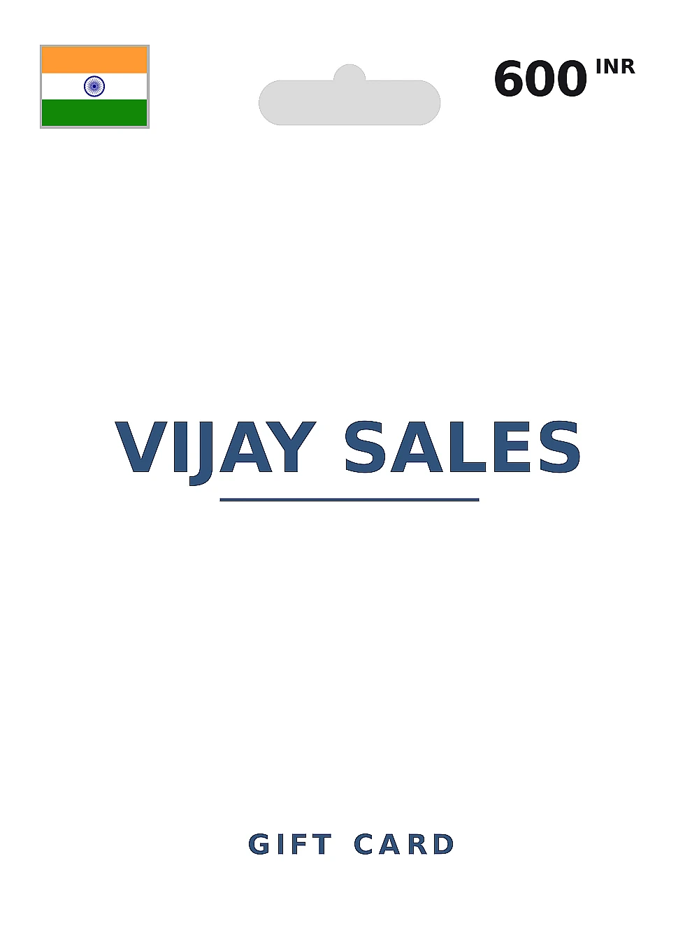 Vijay Sales Gift Card 600 INR INDIA