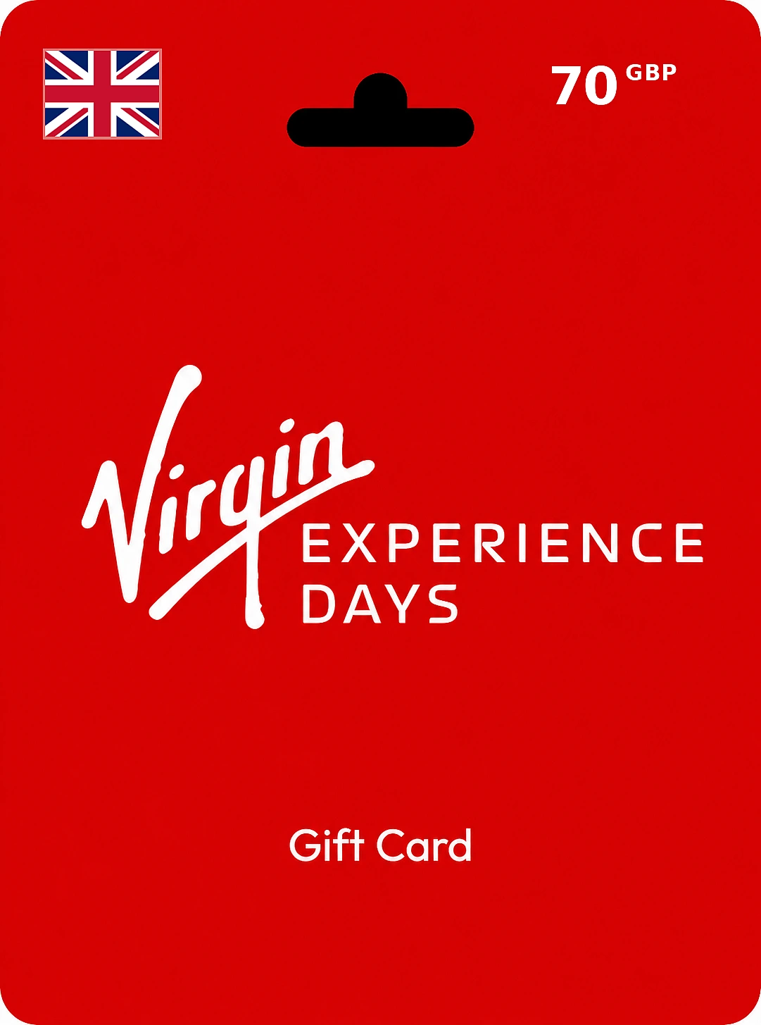 Virgin Experience Days Gift Card 70 GBP UNITED KINGDOM
