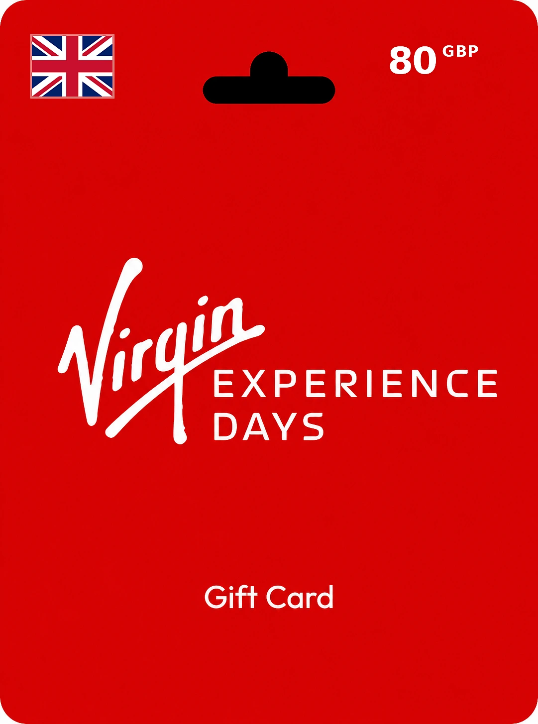 Virgin Experience Days Gift Card 80 GBP UNITED KINGDOM