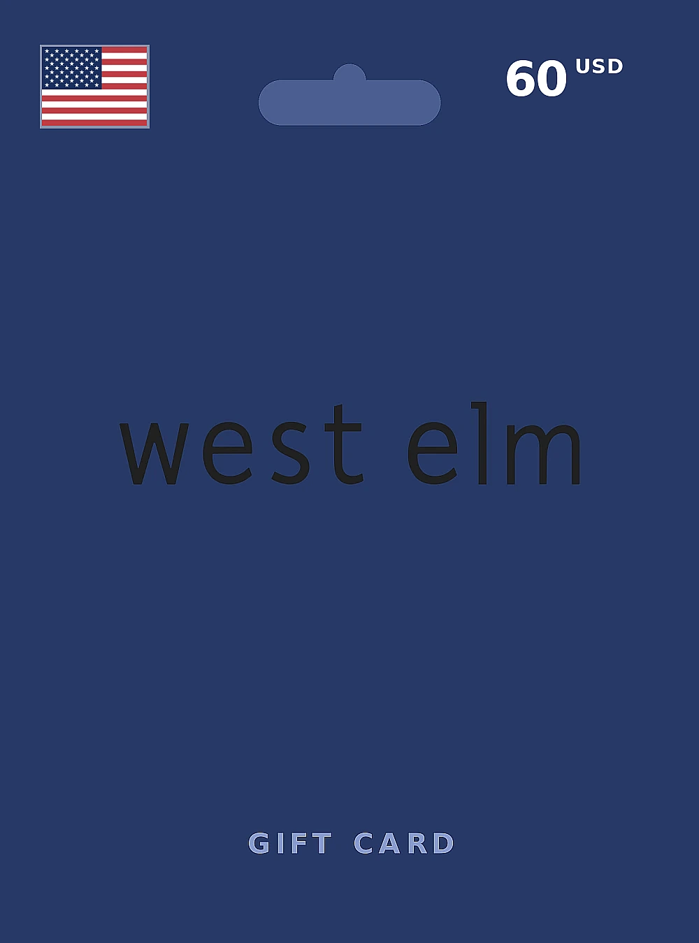 West Elm Gift Card 60 USD UNITED STATES