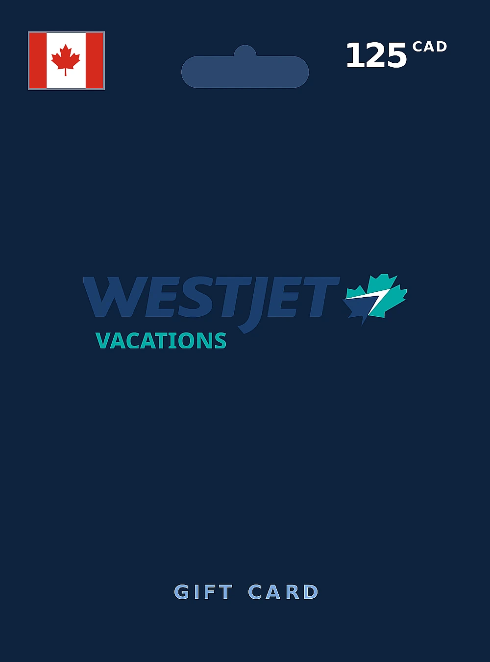 WestJet Gift Card 125 CAD CANADA