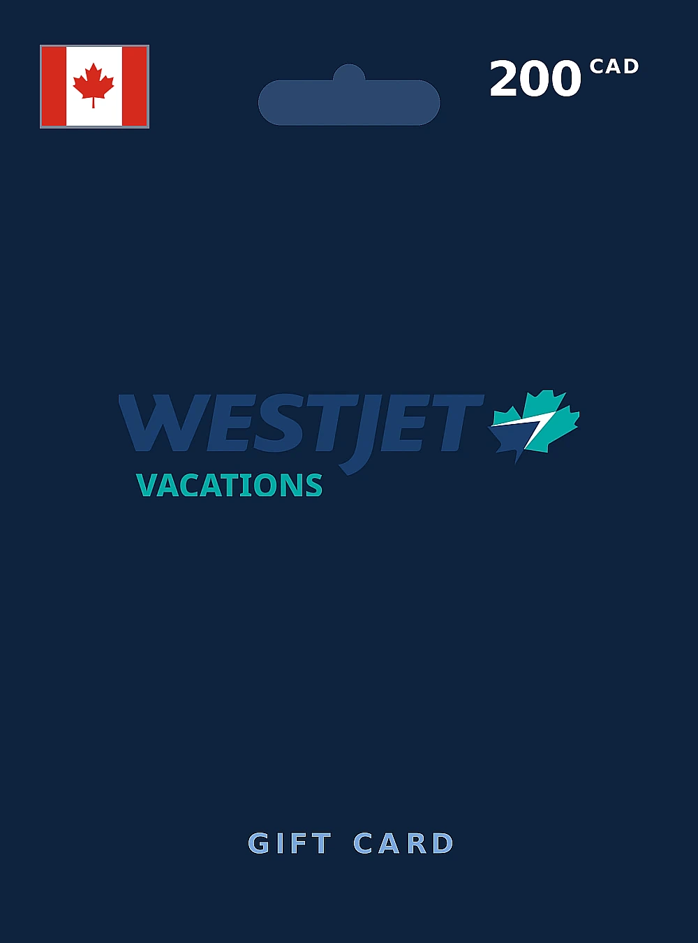 WestJet Gift Card 200 CAD CANADA