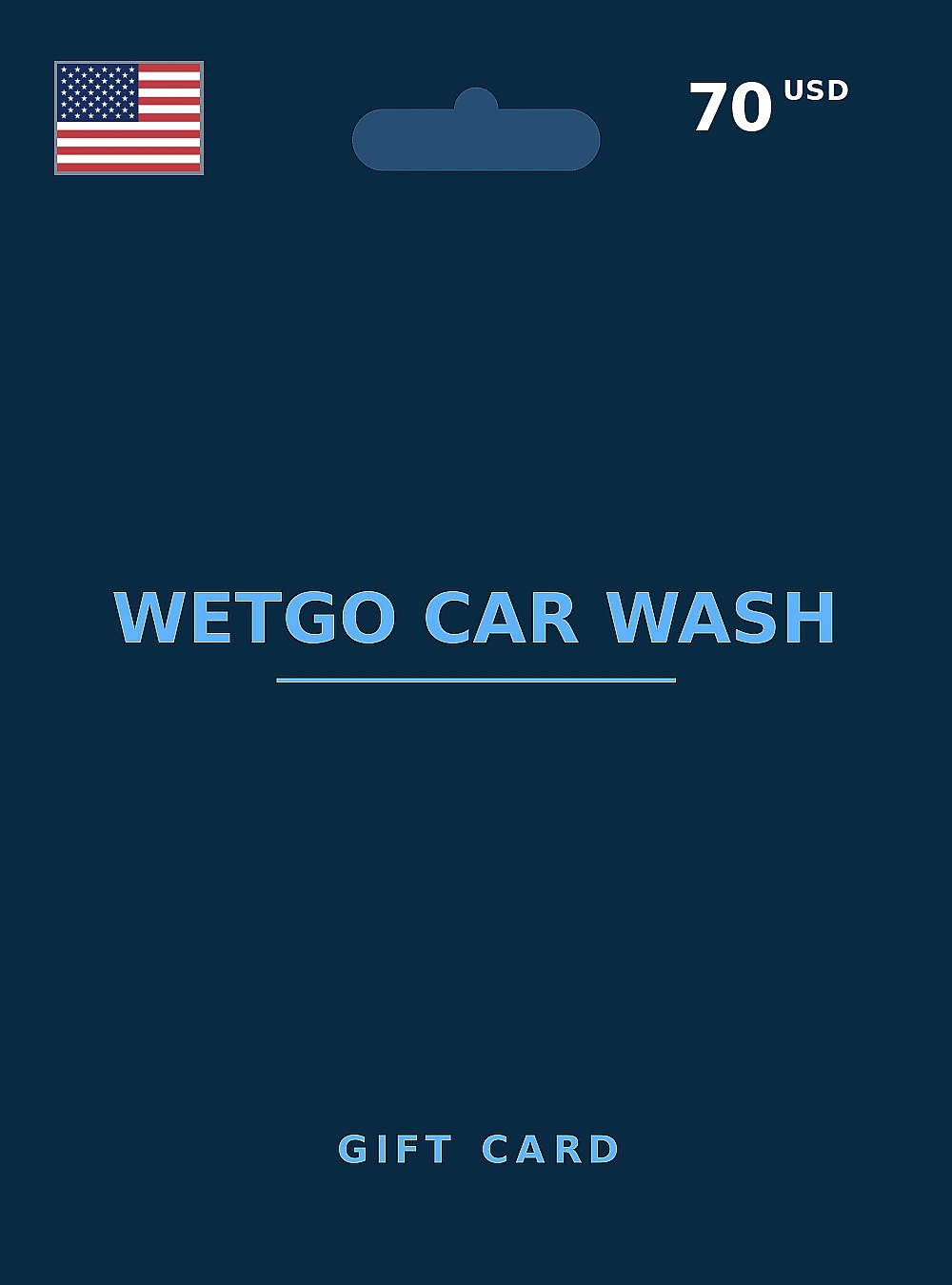 WetGo Car Wash Gift Card 70 USD UNITED STATES