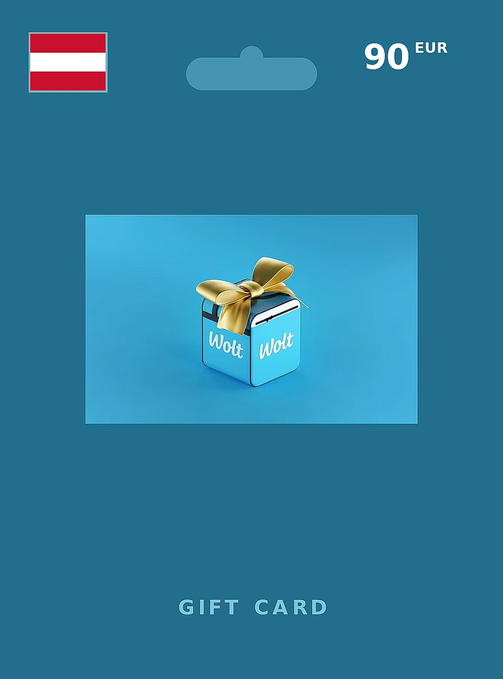 Wolt Gift Card 90 EUR AUSTRIA