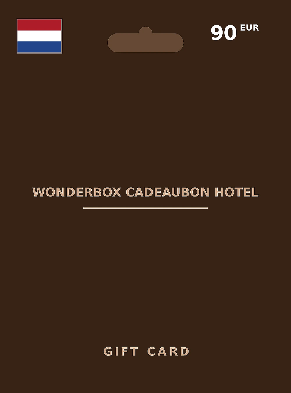 Wonderbox cadeaubon Hotel Gift Card 90 EUR NETHERLANDS