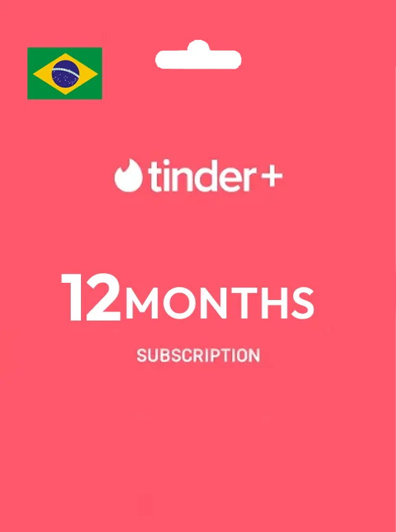 Tinder 12 Month Plus Gift Card BRAZIL