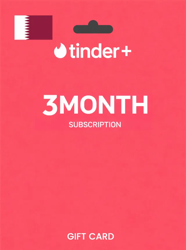 Tinder Gift Card 3 Month Plus QATAR