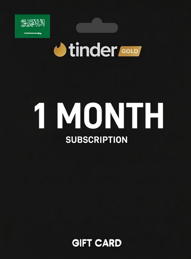 Tinder Gift Card 1 Month Gold SAUDI ARABIA