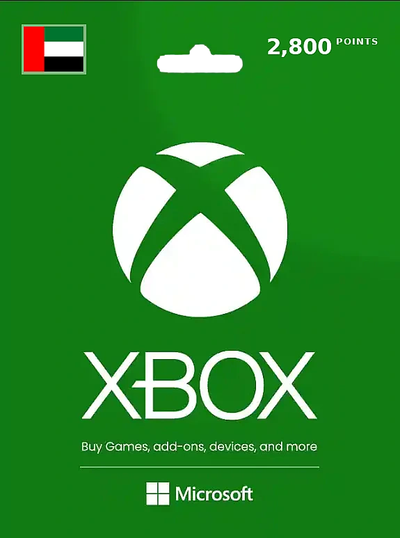 XBox 2800 Points UNITED ARAB EMIRATES