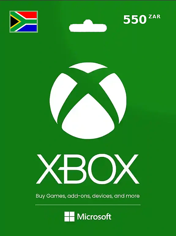 XBox Gift Card 550 ZAR SOUTH AFRICA