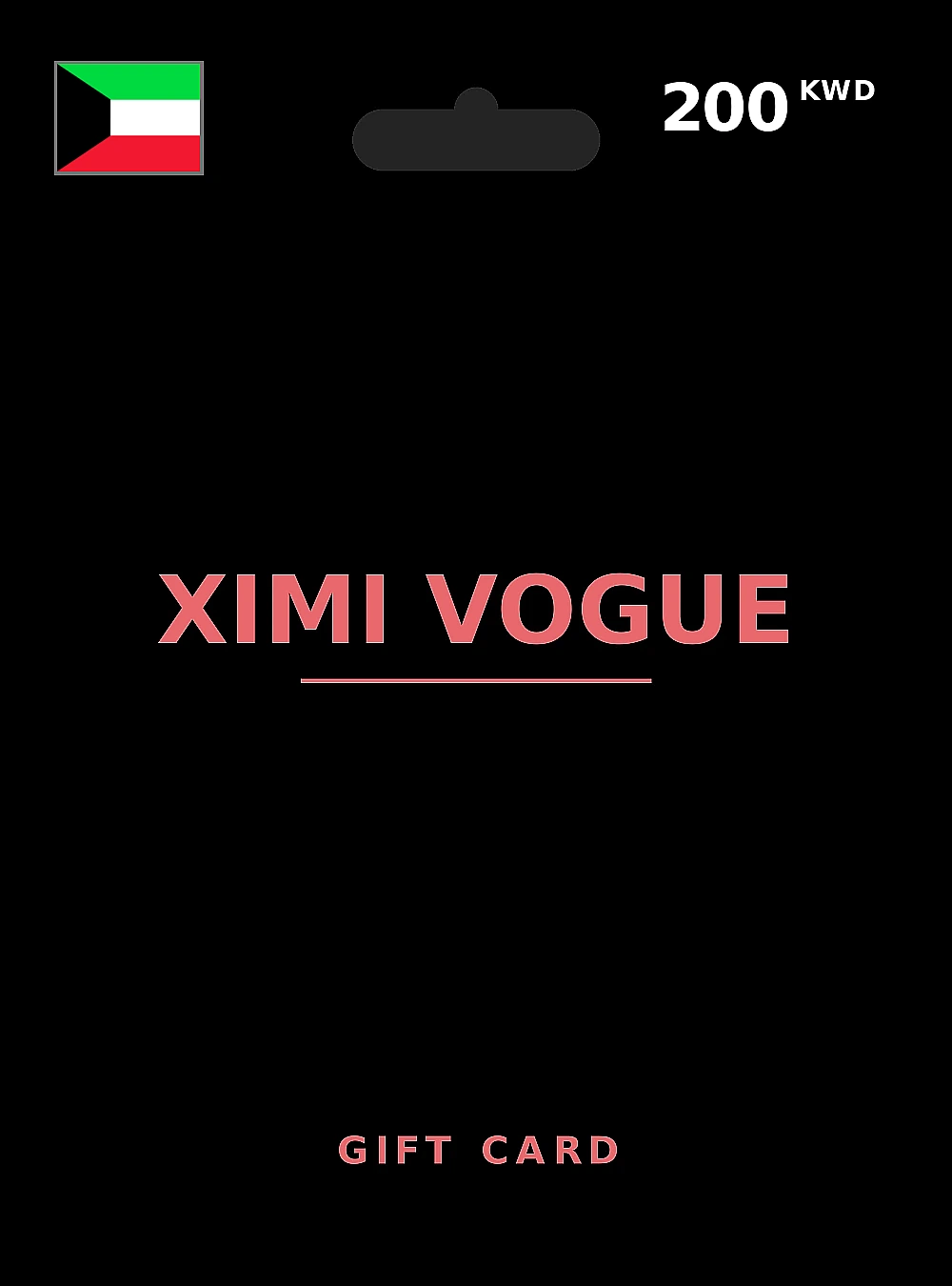 XIMI VOGUE Gift Card 200 KWD KUWAIT