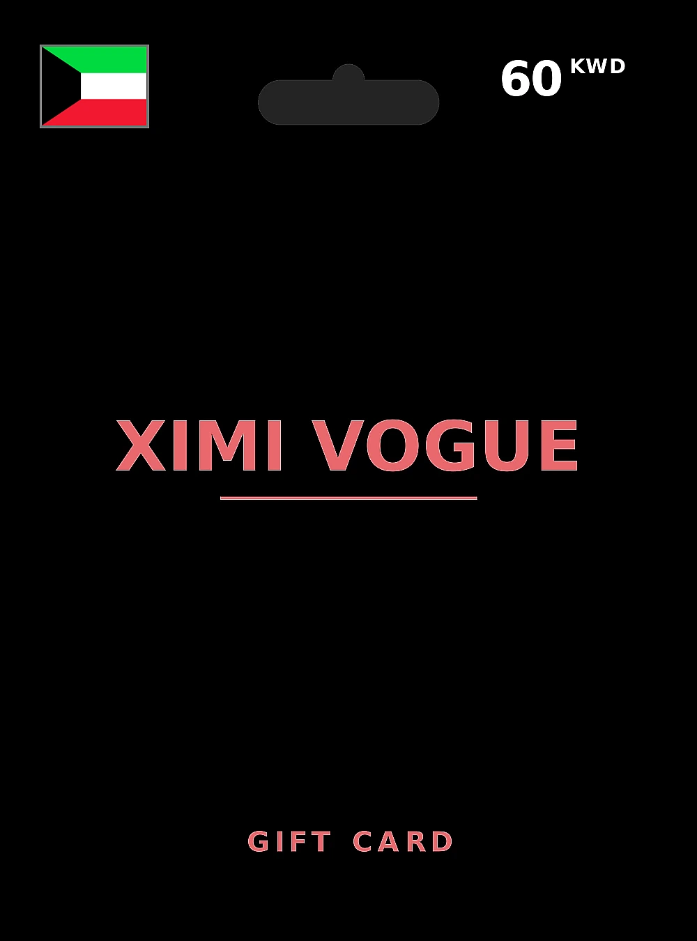 XIMI VOGUE Gift Card 60 KWD KUWAIT