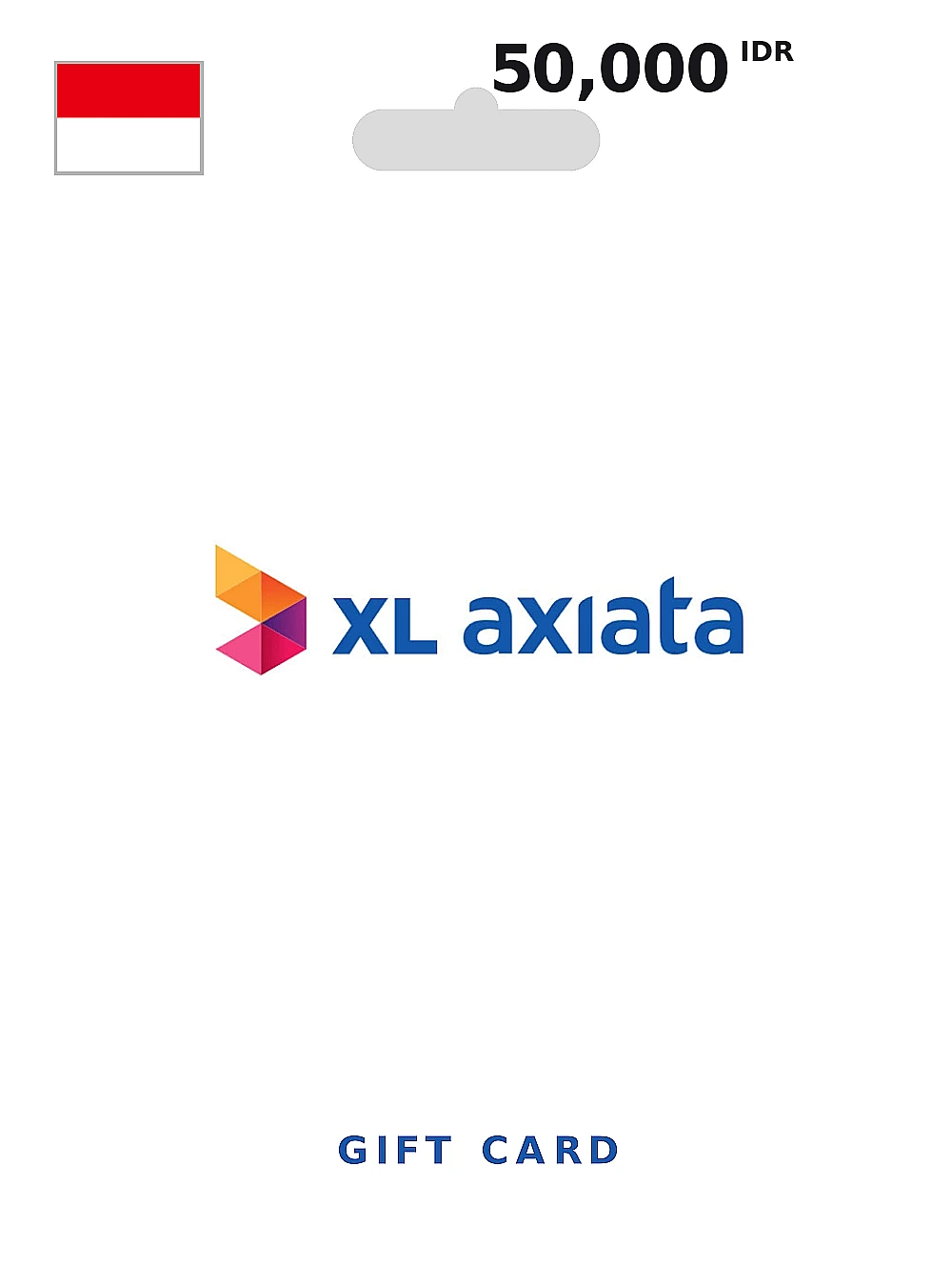 XL AXIATA Gift Card 50000 IDR INDONESIA