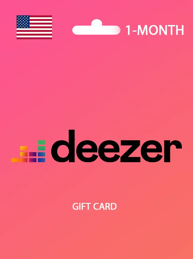 Deezer Premium Gift Card 1 MONTH UNITED STATES