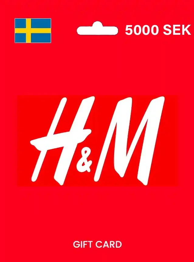 H&M Gift Card 5000 SEK SWEDEN