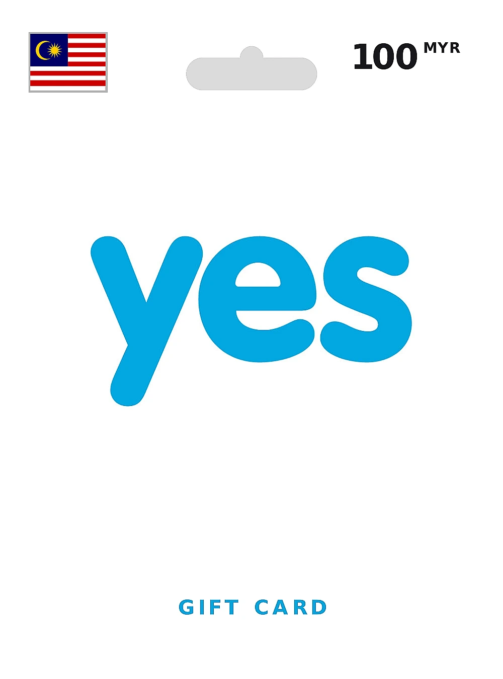 Yes Gift Card 100 MYR MALAYSIA