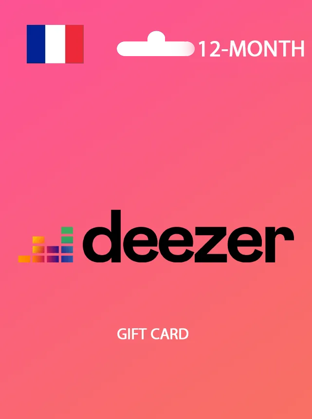 Deezer Premium Gift Card 12 Month FRANCE