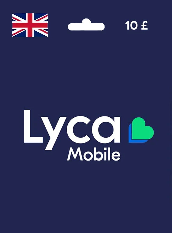 Lyca Mobile Gift Card 10 GBP UNITED KINGDOM