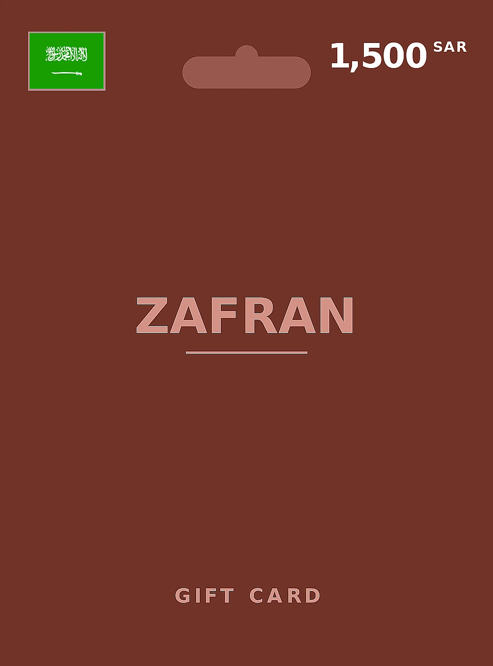 Zafran Gift Card 1500 SAR SAUDI ARABIA