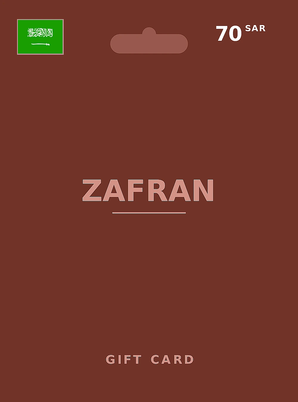 Zafran Gift Card 70 SAR SAUDI ARABIA
