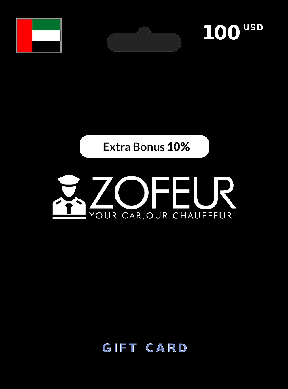 Zofeur Gift Card 100 USD UNITED ARAB EMIRATES