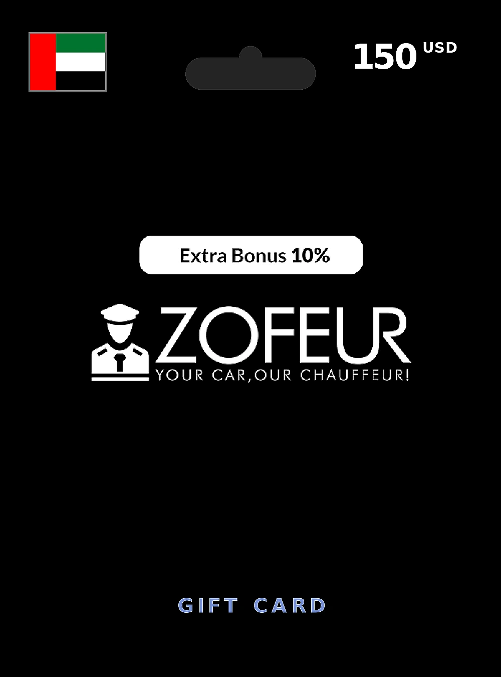 Zofeur Gift Card 150 USD UNITED ARAB EMIRATES
