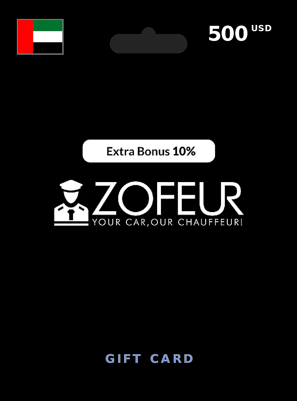 Zofeur Gift Card 500 USD UNITED ARAB EMIRATES