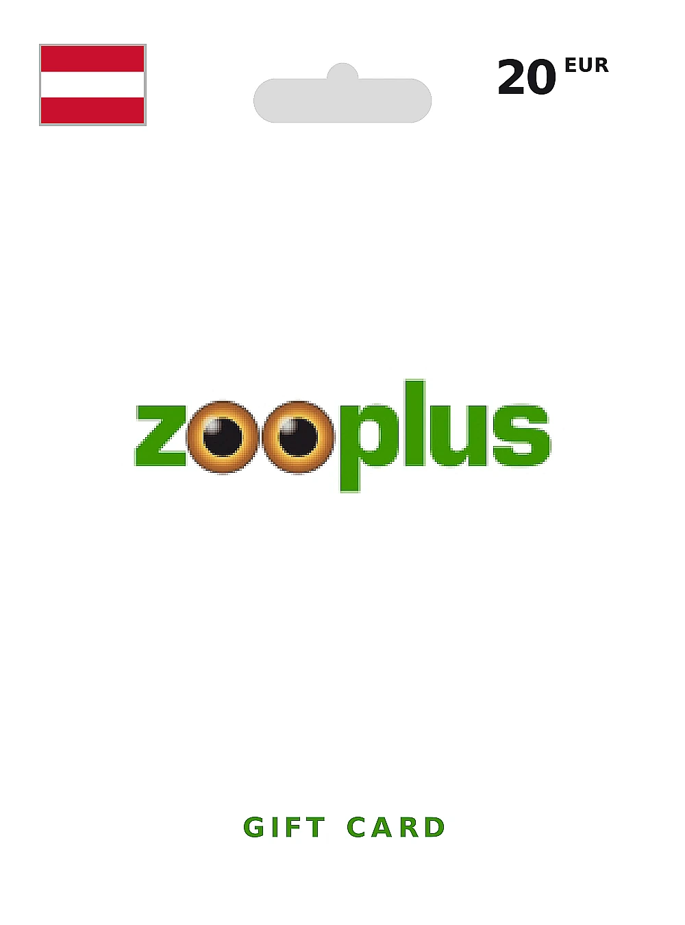 Zooplus Gift Card 20 EUR AUSTRIA